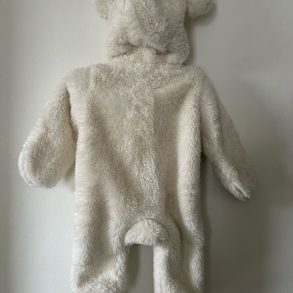 Carter's Soft Cream Fleece Bear Footie - Picture 2 of 4